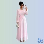 Seraphina Ruched Maxi Dress – Dusty Rose