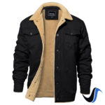 Men’s Thermal Fleece-Lined Winter Cargo Jacket